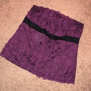 Torrid Strapless Purple Flower Top Size 2